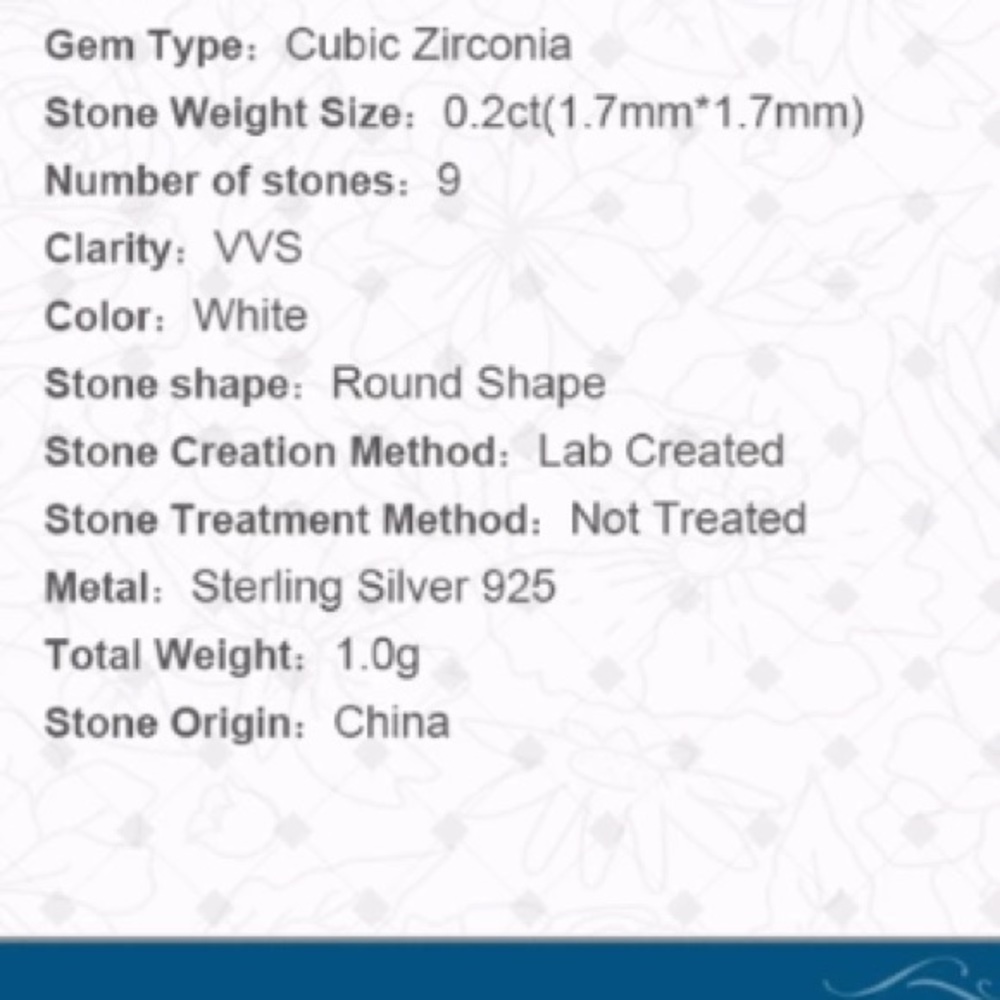 Sterling Silver CZ Classic Engagement Ring - Picture 8 of 8