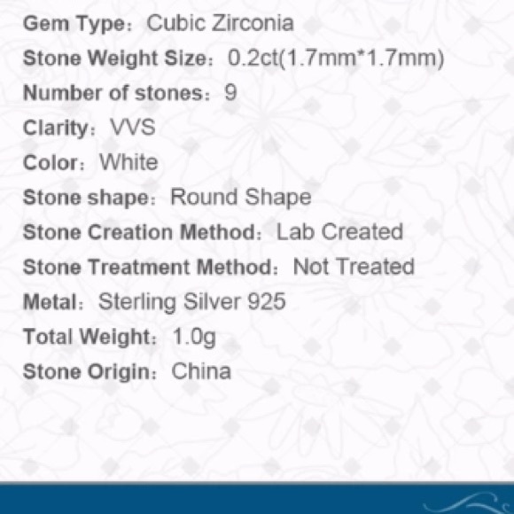 Sterling Silver CZ Classic Engagement Ring - Picture 8 of 8