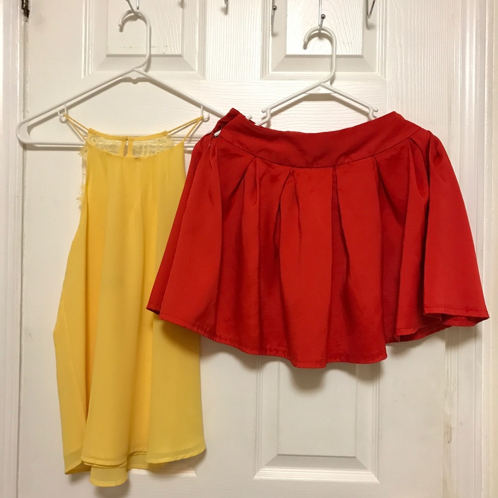 Bundle top and skirt