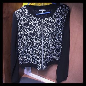 Floral bomber jacket