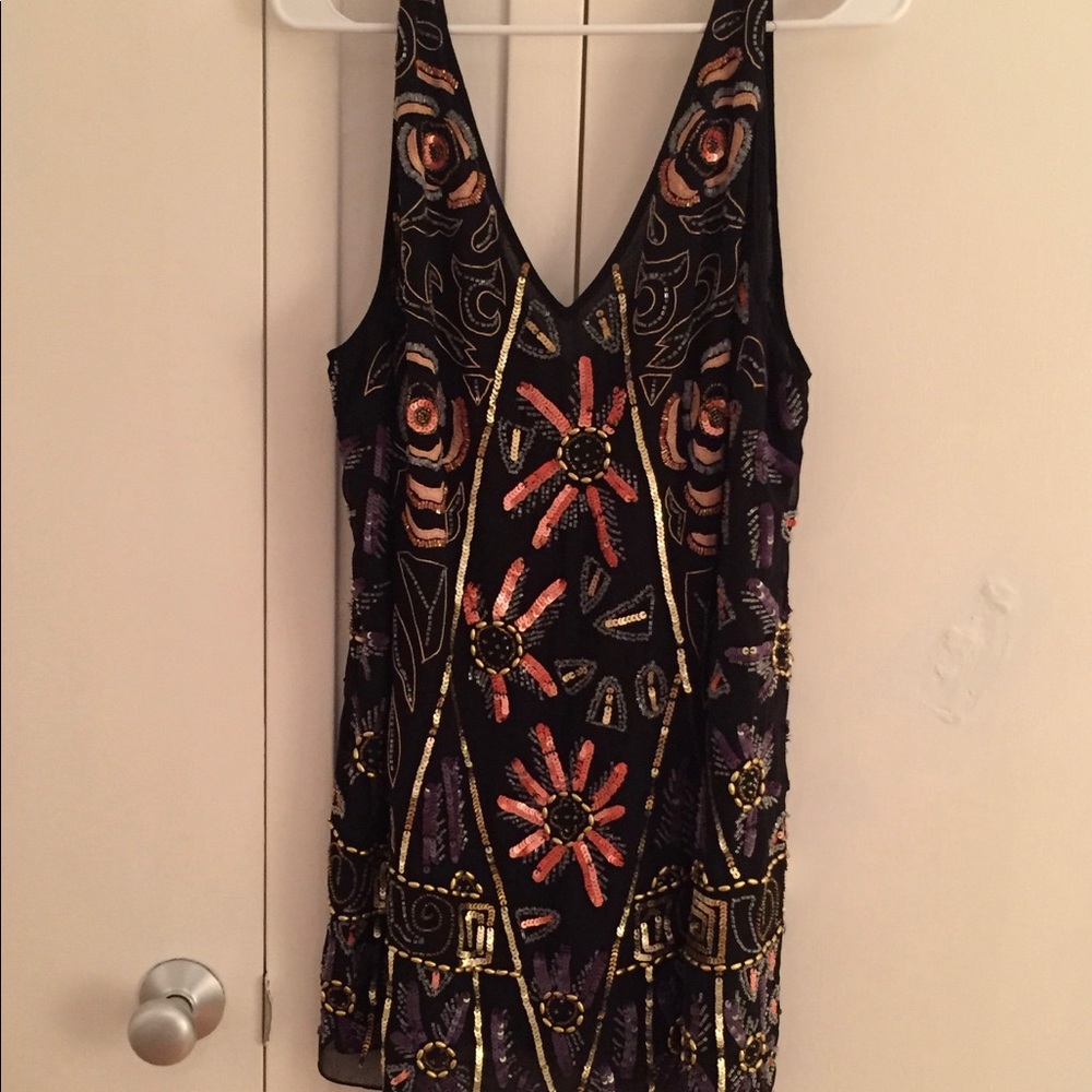 Free people beaded shift dress