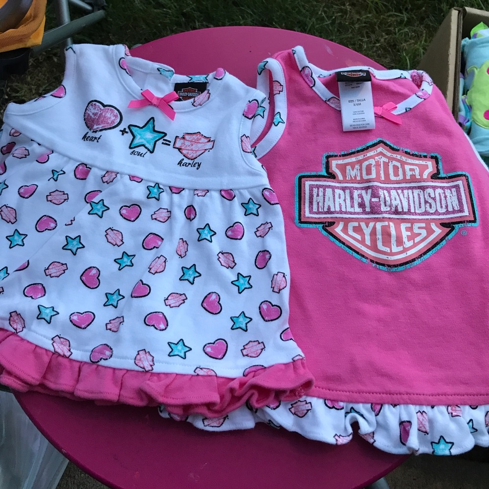 Set Of 2 Baby Girl Harley tank tops size 3-6m