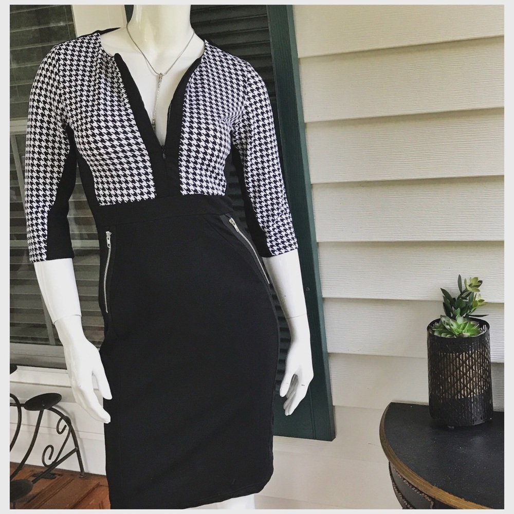 Black and white dress