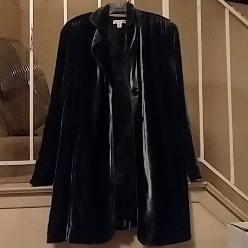 Velvet jacket.