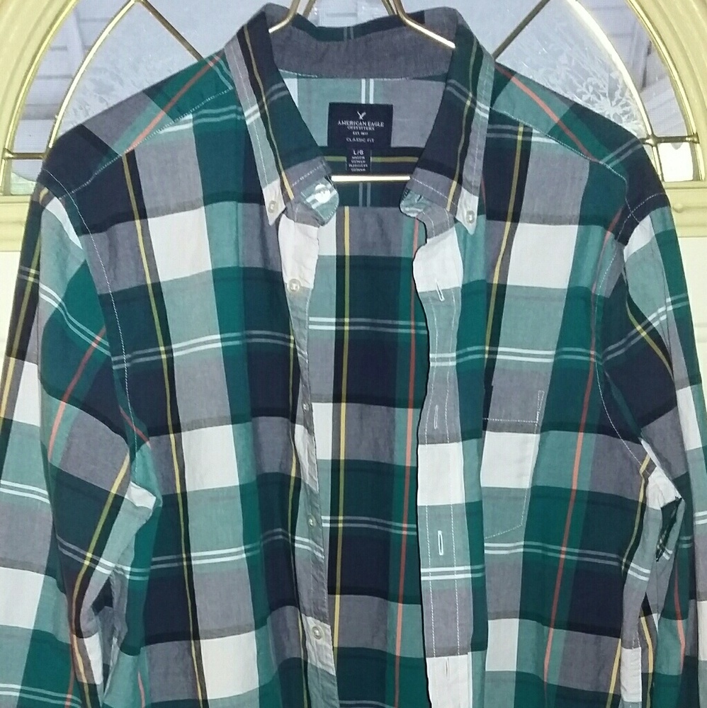 American eagle mens button down