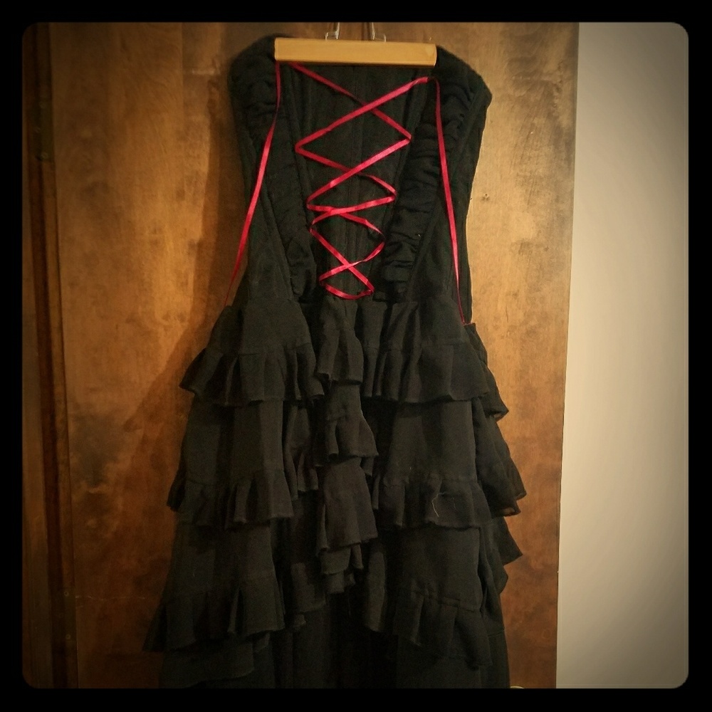 Corset tapered layered dress