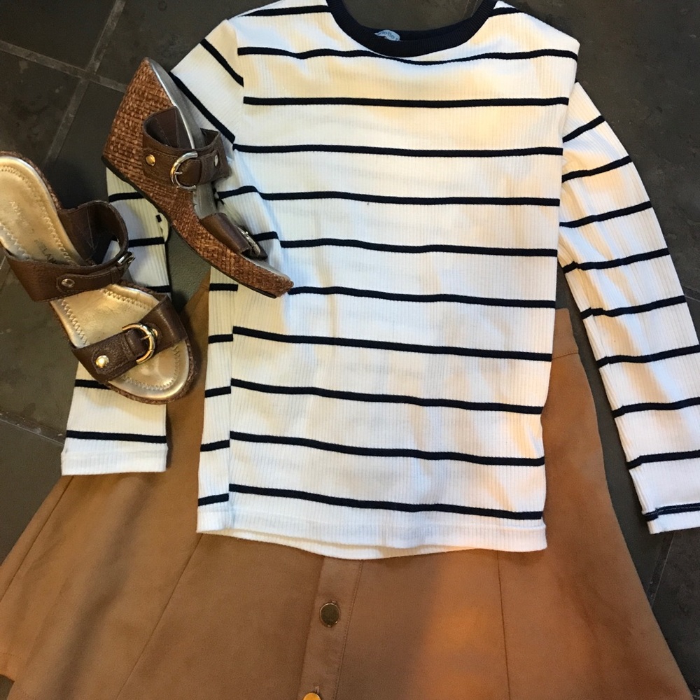 Faux suede skirt