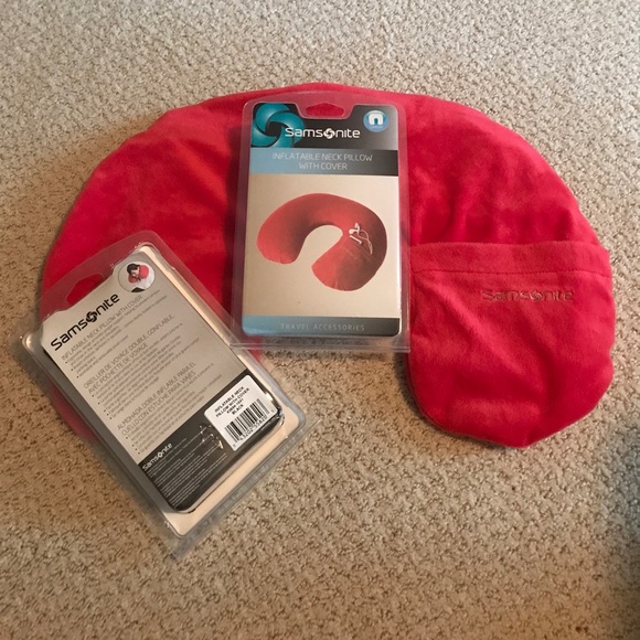Samsonite Bags Samsonite Inflatable Neck Pillow With Cover Poshmark