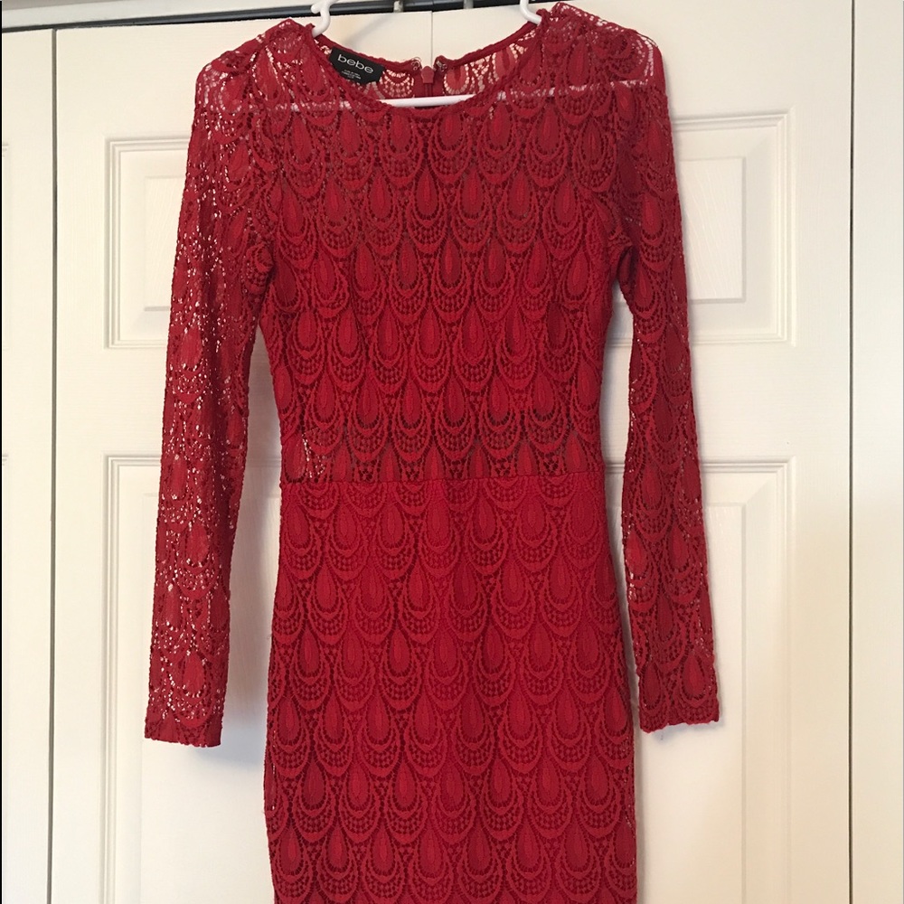 Red Bebe dress