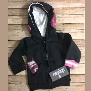 NWT Mini Shatsu Girls Hooded Hippie Jacket