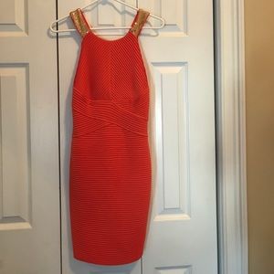 Orange Calvin Klein Dress