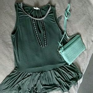 Boho Tank with Peplum Bottom