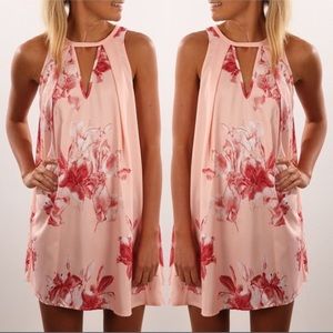 Blush floral Dress
