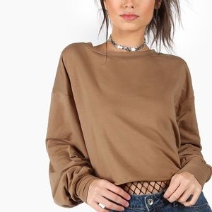Tan Over Sized Sweater