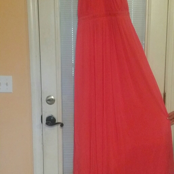 Coral Prom Dress - Picture 2 of 2