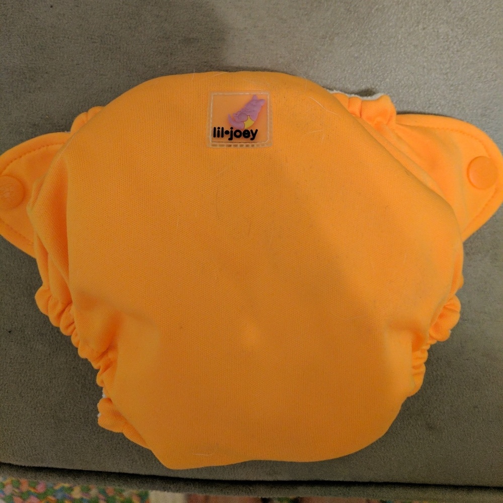 Lil Joey cloth diaper. Newborn size.