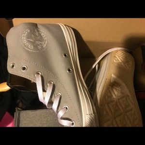 Gray Converse All Stars, worn once.