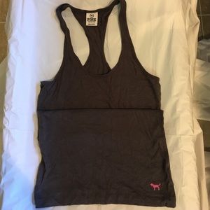 Never worn gray racer back tank top