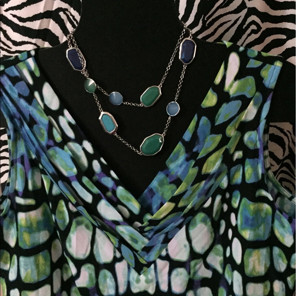 Worthington women's multicolored blouse Sz Lg