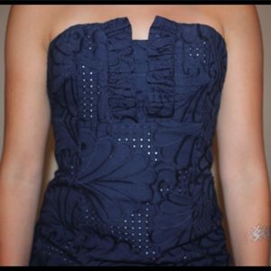 LILLY PULITZER LITTLE NAVY DRESS