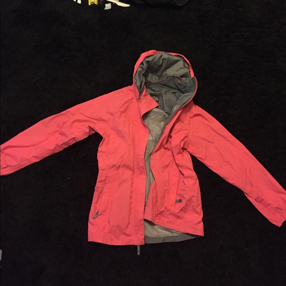 North face coral rain jacket