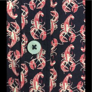 LONG SLEEVED, STRETCH COTTON LOBSTER BUTTON UP