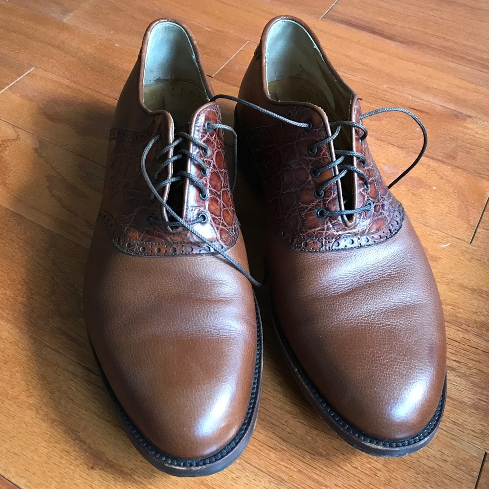 Italian Leather/Crocodile Nike Golf Shoes