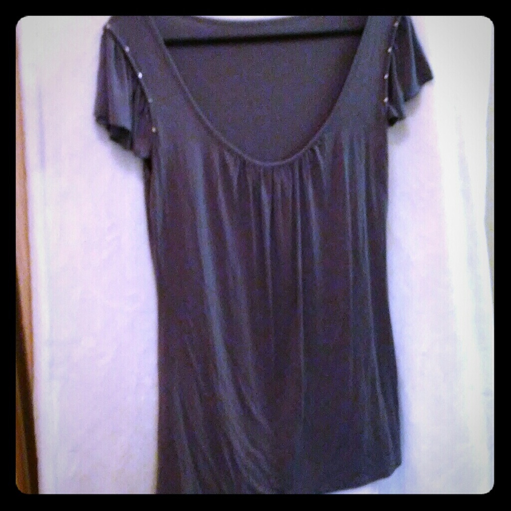 XL Gray Flowy tshirt Top