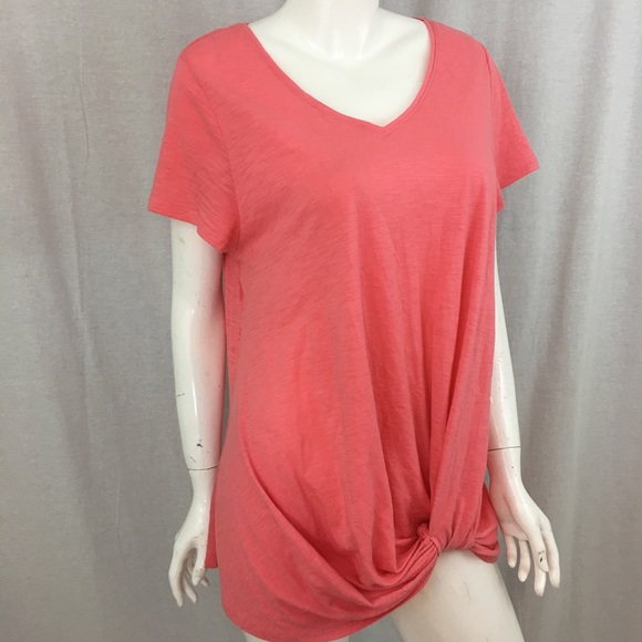 SOLD 💟16/18 Maurices 1 Knot Hem Short Sleeve Top - Picture 5 of 8