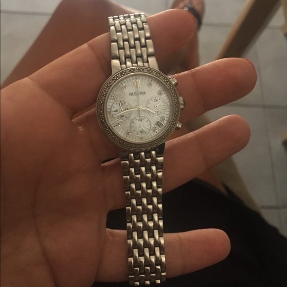Women\'s stainless steel Bulova watch