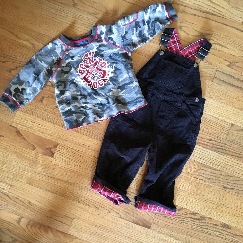 Greendog shirt and overalls