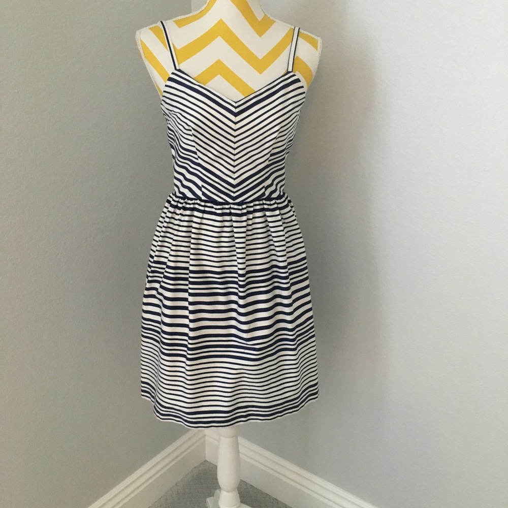 Bar III blue and white dress sz medium
