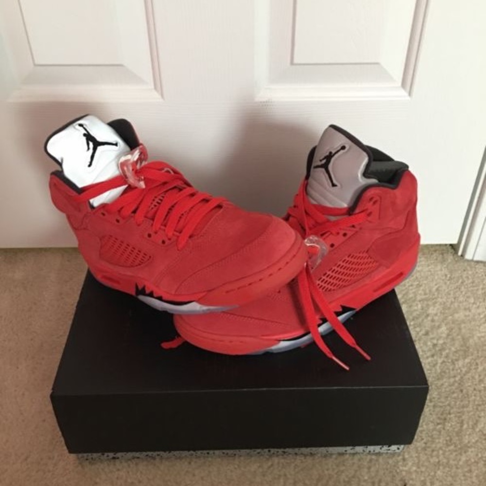 Red Suede Jordan 5