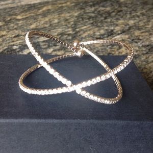 Crystal and gold bracelet