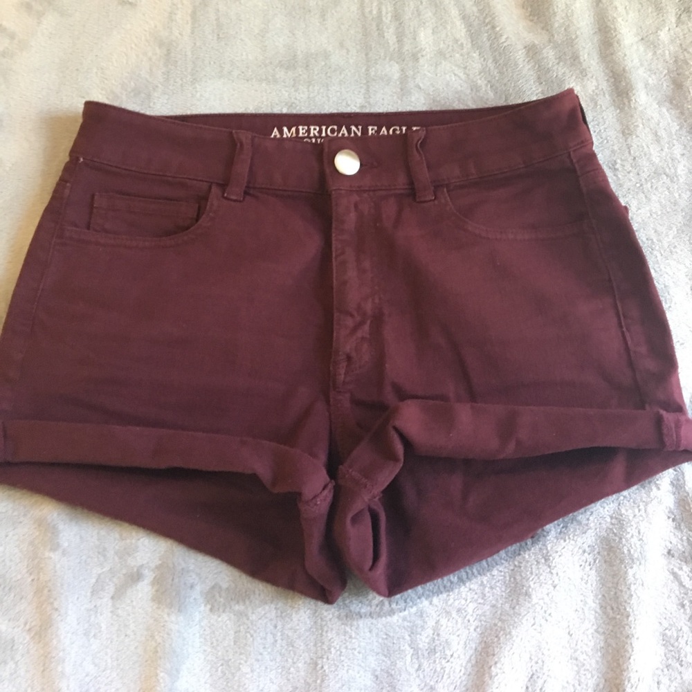 Maroon American Eagle Shorts
