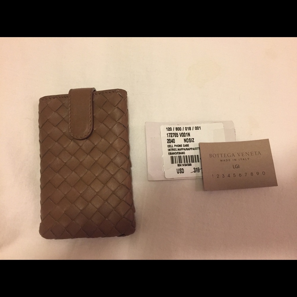 Bottega Veneta Leather Woven iPhone Case
