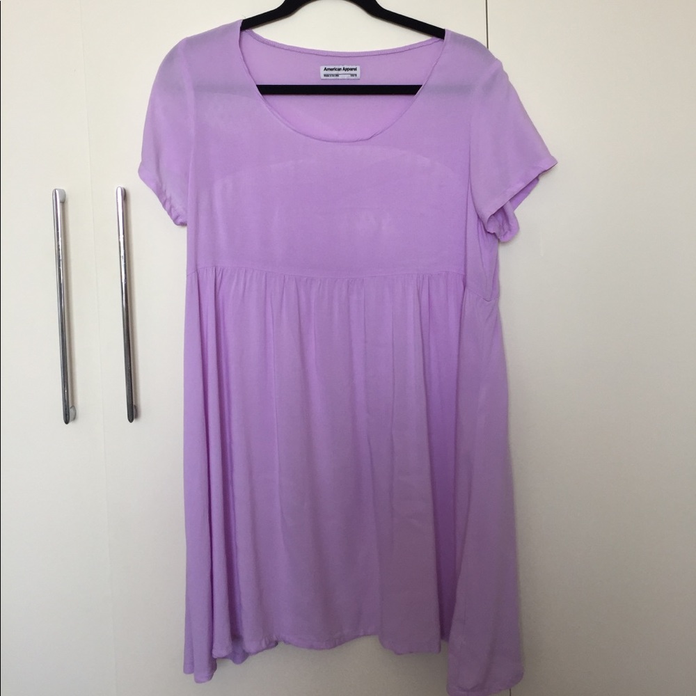 American apparel lavender babydoll dress