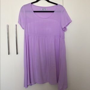 American apparel lavender babydoll dress