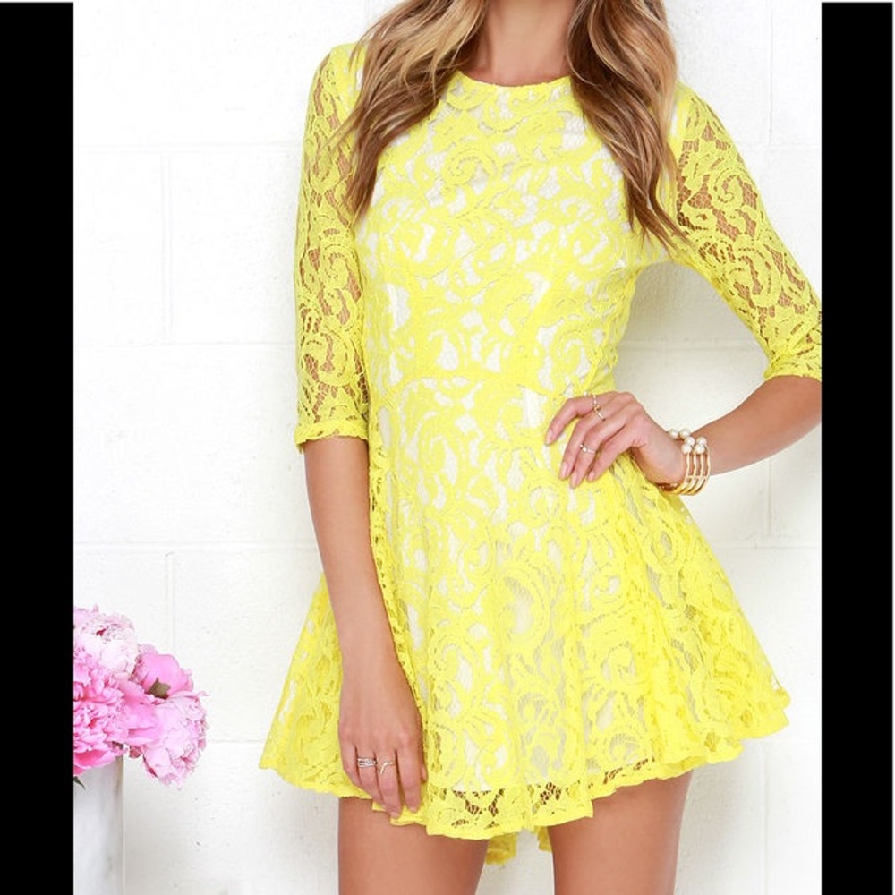 Lace Skater Dress 🍋