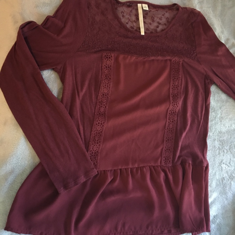 Maroon Lauren Conrad Shirt