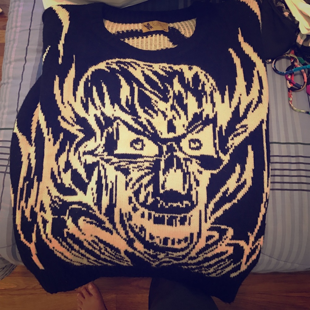 LF Skull Knit Sweater