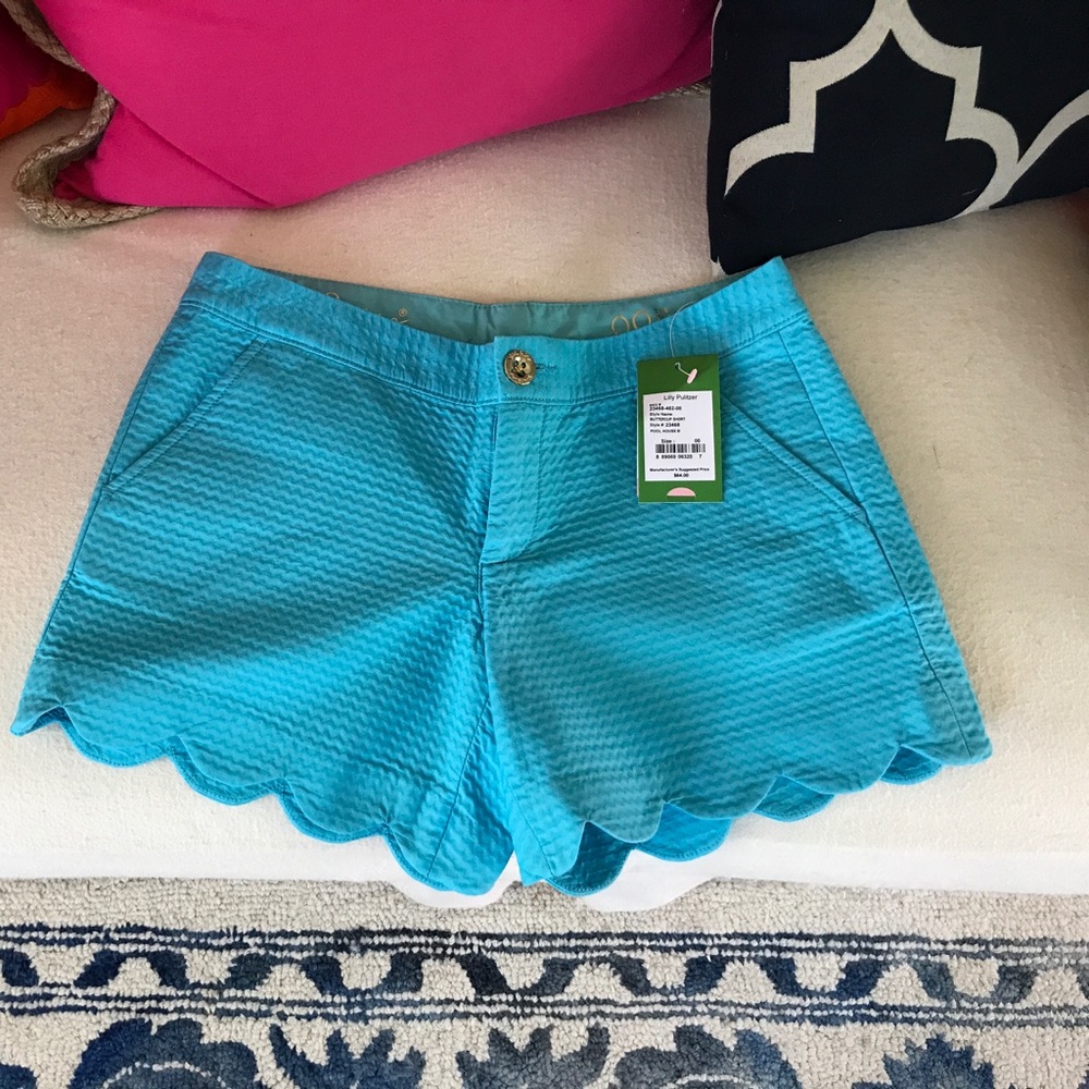 Lilly Pulitzer buttercup short - size 00-pool blue
