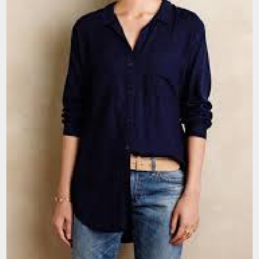 Anthropologie cloth and stone button up