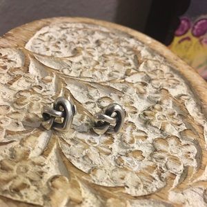 James Avery heart knot earrings.