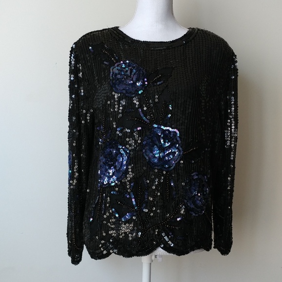 Vintage Tops - Vintage Beaded Top