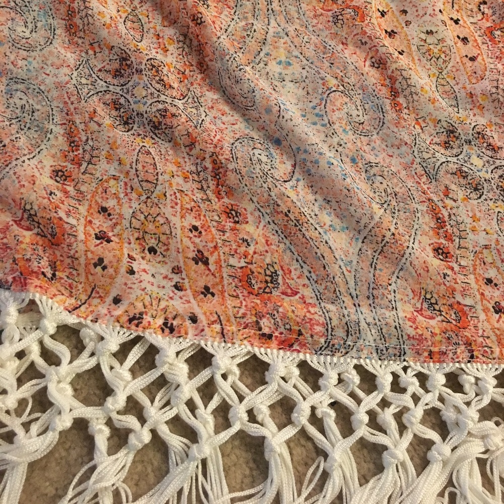 Floral Fringe Kimono