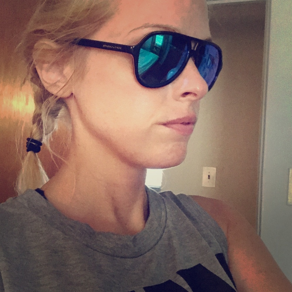 Dolce and Gabbana Mirrored Aviator Sunglasses