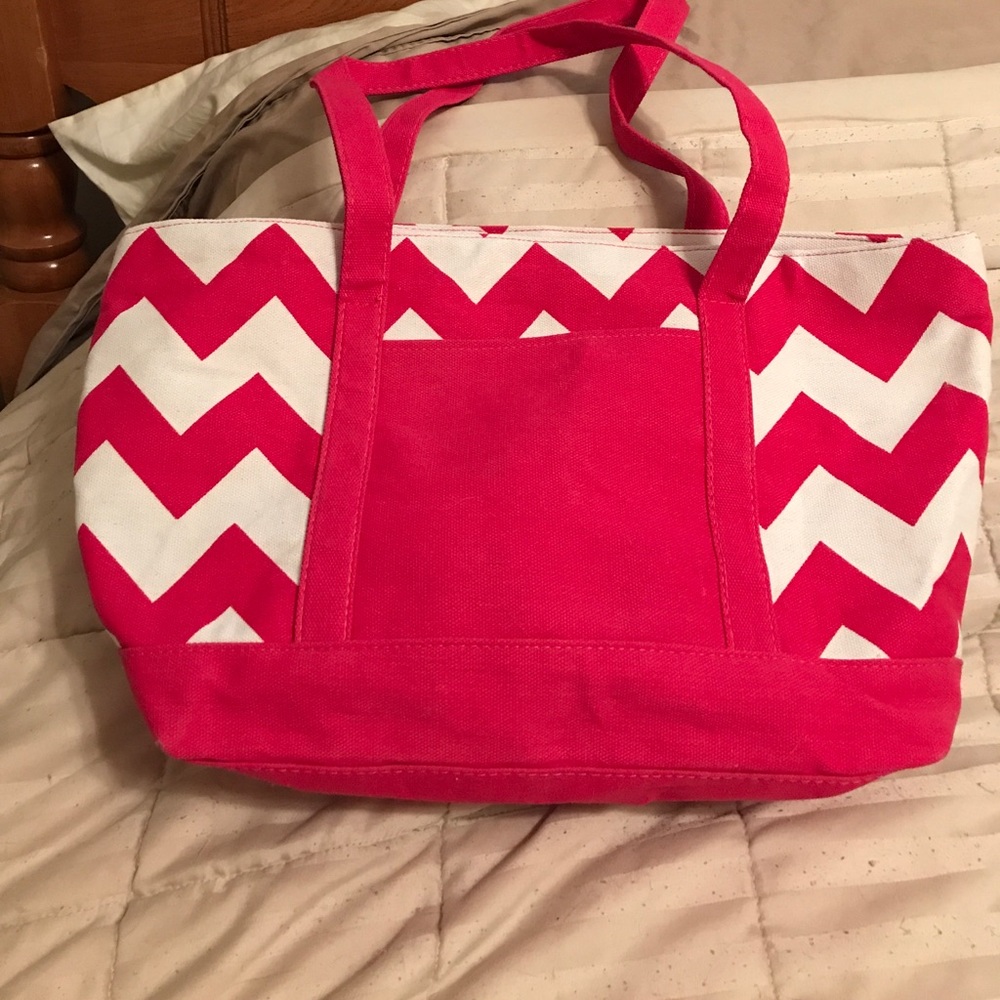 Hot Pink Chevron Bag