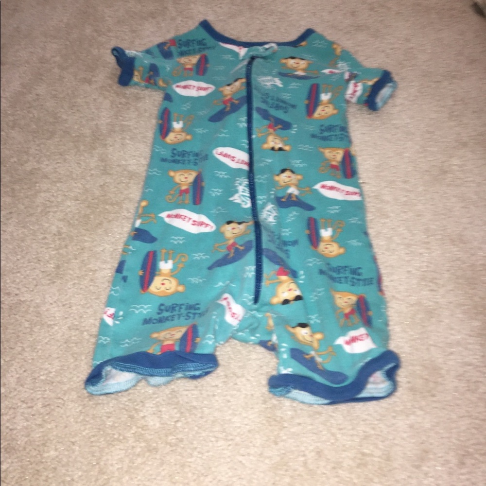 3T one piece monkey pajamas - Picture 1 of 3
