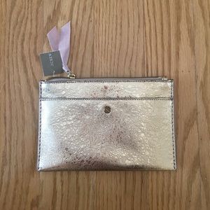 J.Crew Gold Clutch